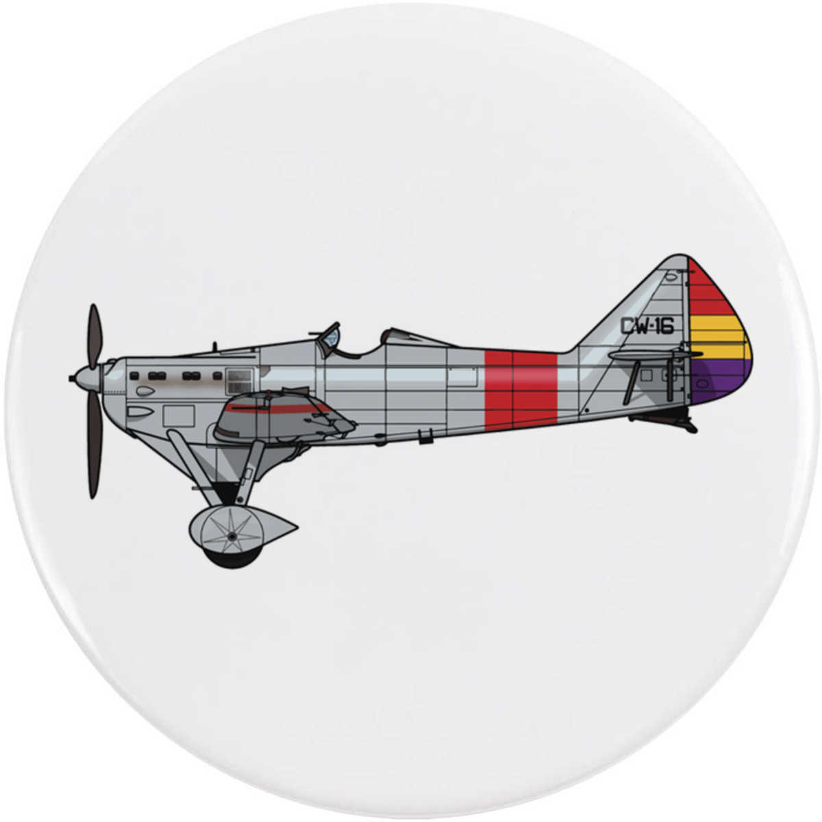 'Military Airplane' Button Badge - 58mm - Pin Back / Lapel Badge for Clothes, Bags, Accessories and Gifts (BB00159609)