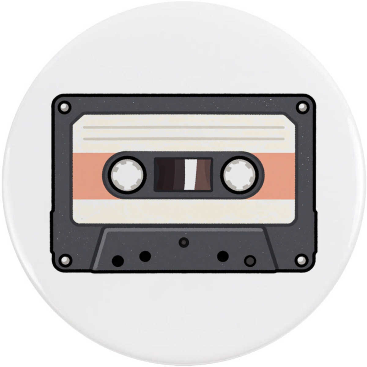 'Cassette Tape' Button Badge - 58mm - Pin Back / Lapel Badge for Clothes, Bags, Accessories and Gifts (BB00161055)