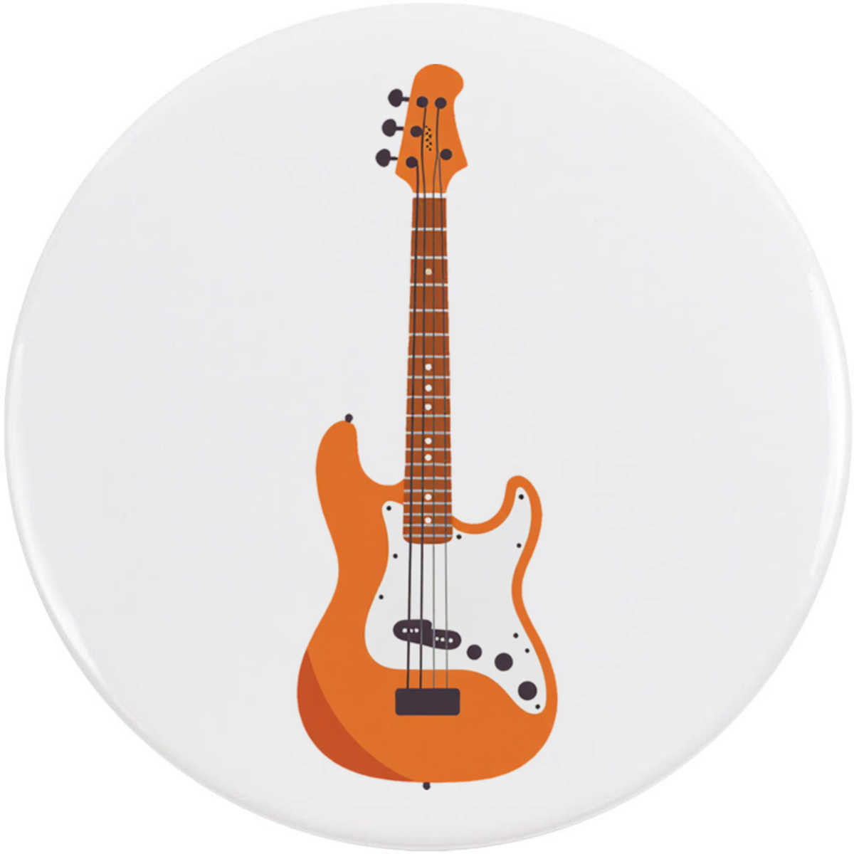 'Bass Guitar' Button Badge - 58mm - Pin Back / Lapel Badge for Clothes, Bags, Accessories and Gifts (BB00164016)