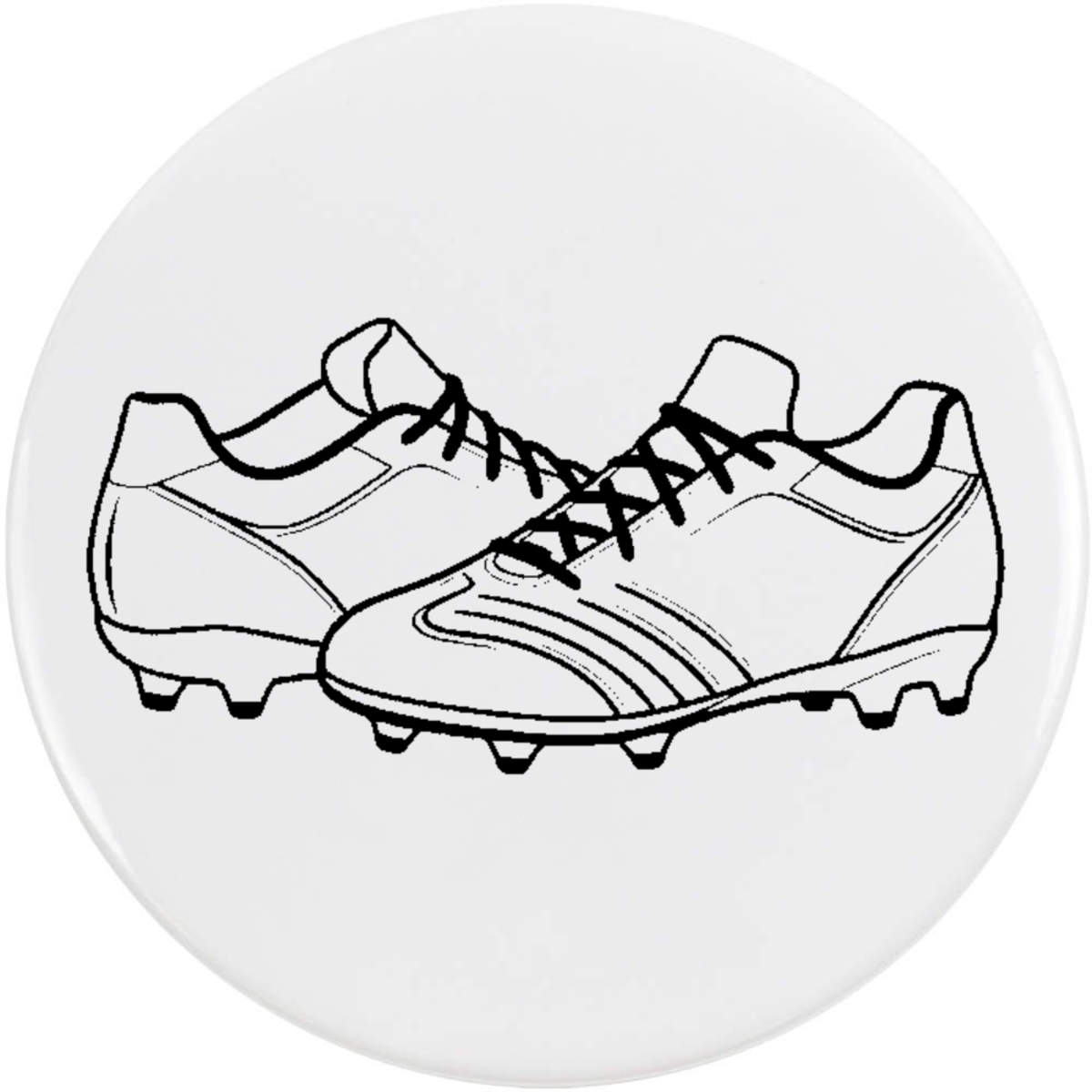 'Football Shoes' Button Badge - 58mm - Pin Back / Lapel Badge for Clothes, Bags, Accessories and Gifts (BB00165408)