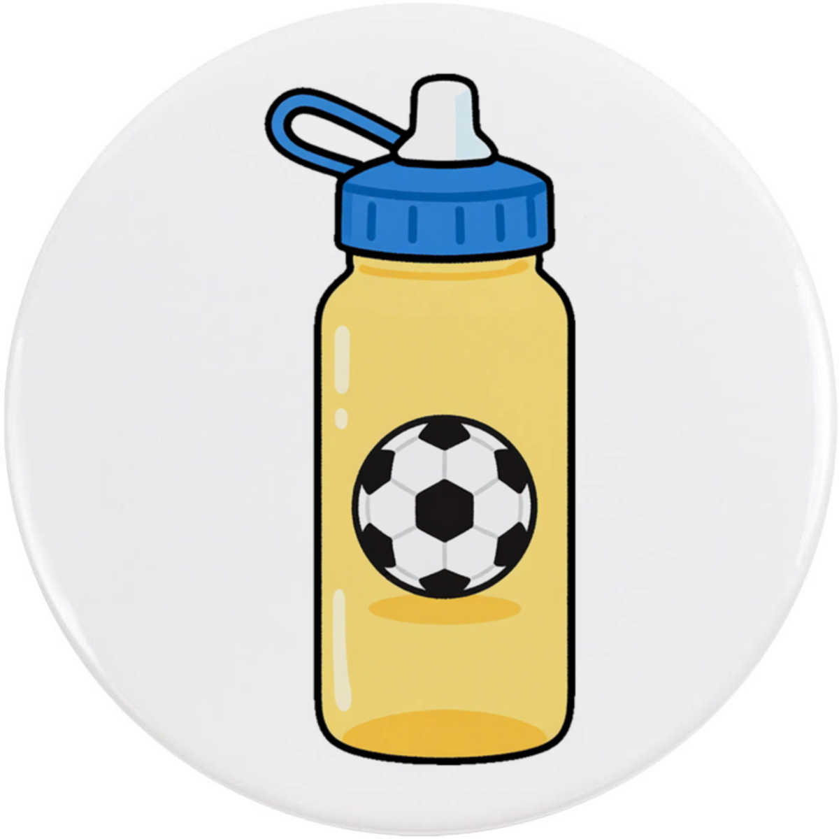 'Sports Water Bottle' Button Badge - 58mm - Pin Back / Lapel Badge for Clothes, Bags, Accessories and Gifts (BB00165444)