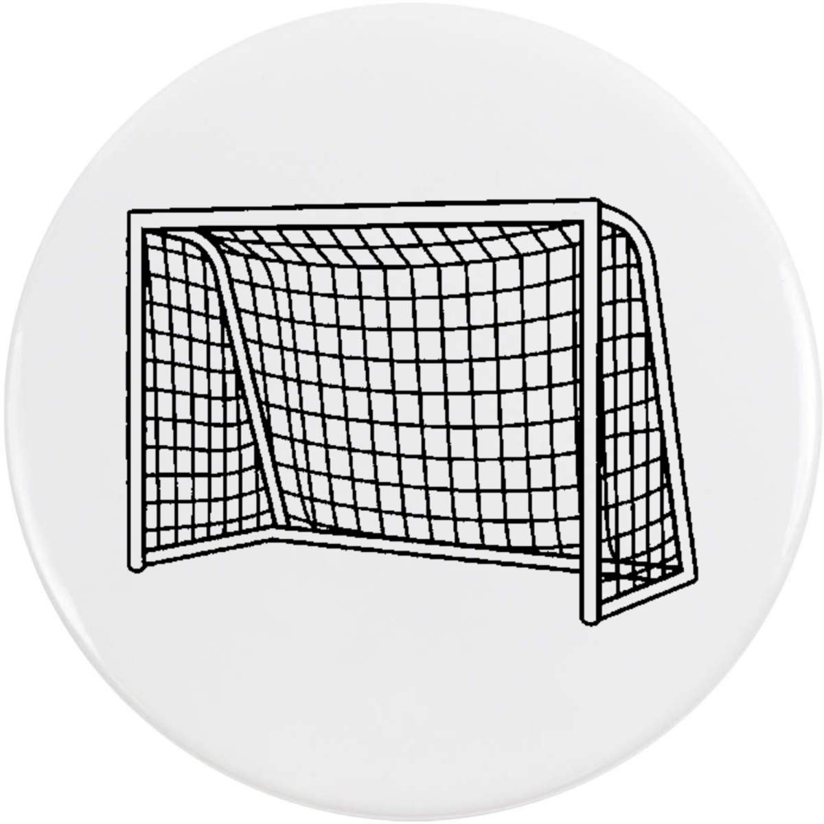 'Football Goal' Button Badge - 58mm - Pin Back / Lapel Badge for Clothes, Bags, Accessories and Gifts (BB00165462)
