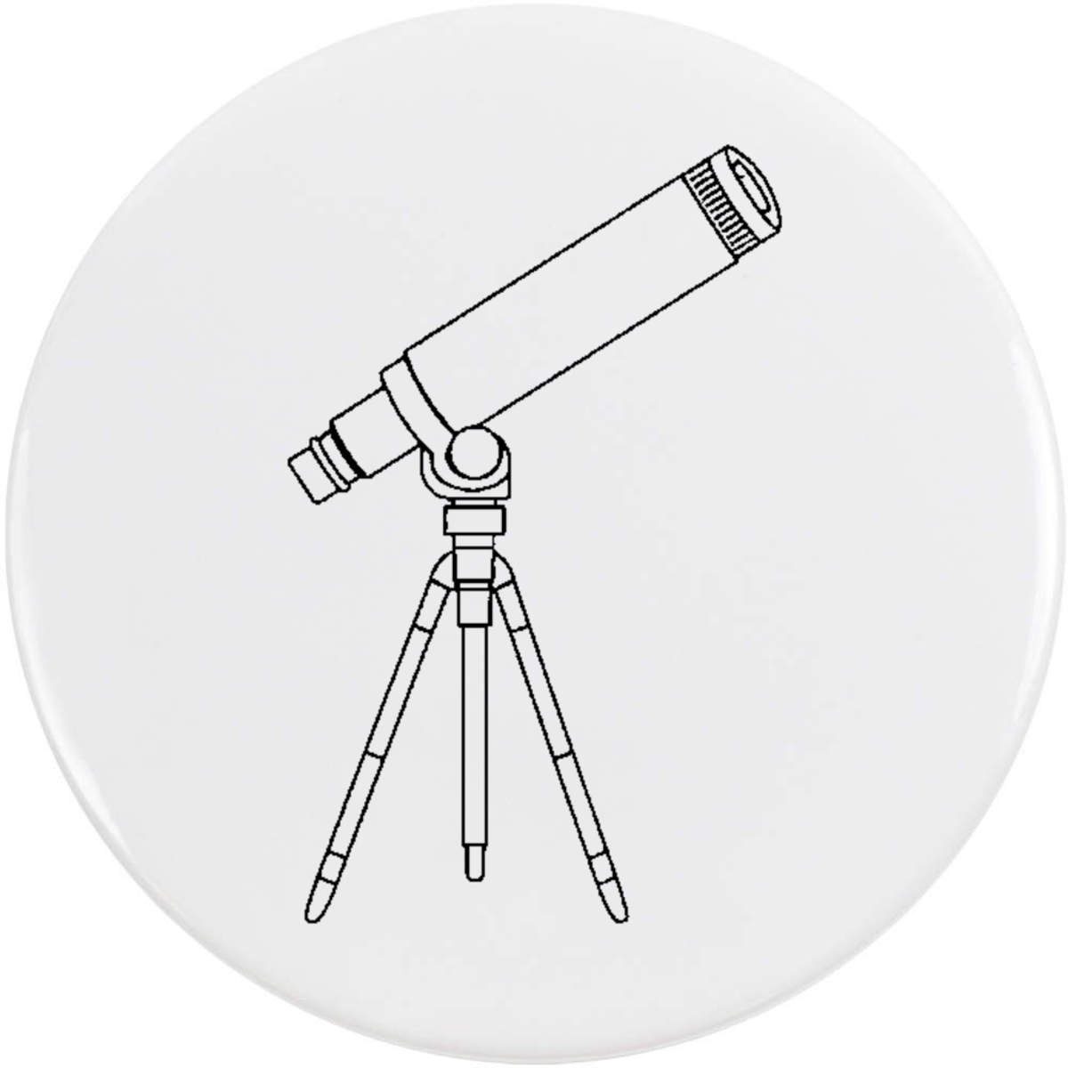 'Telescope' Button Badge - 58mm - Pin Back / Lapel Badge for Clothes, Bags, Accessories and Gifts (BB00165932)