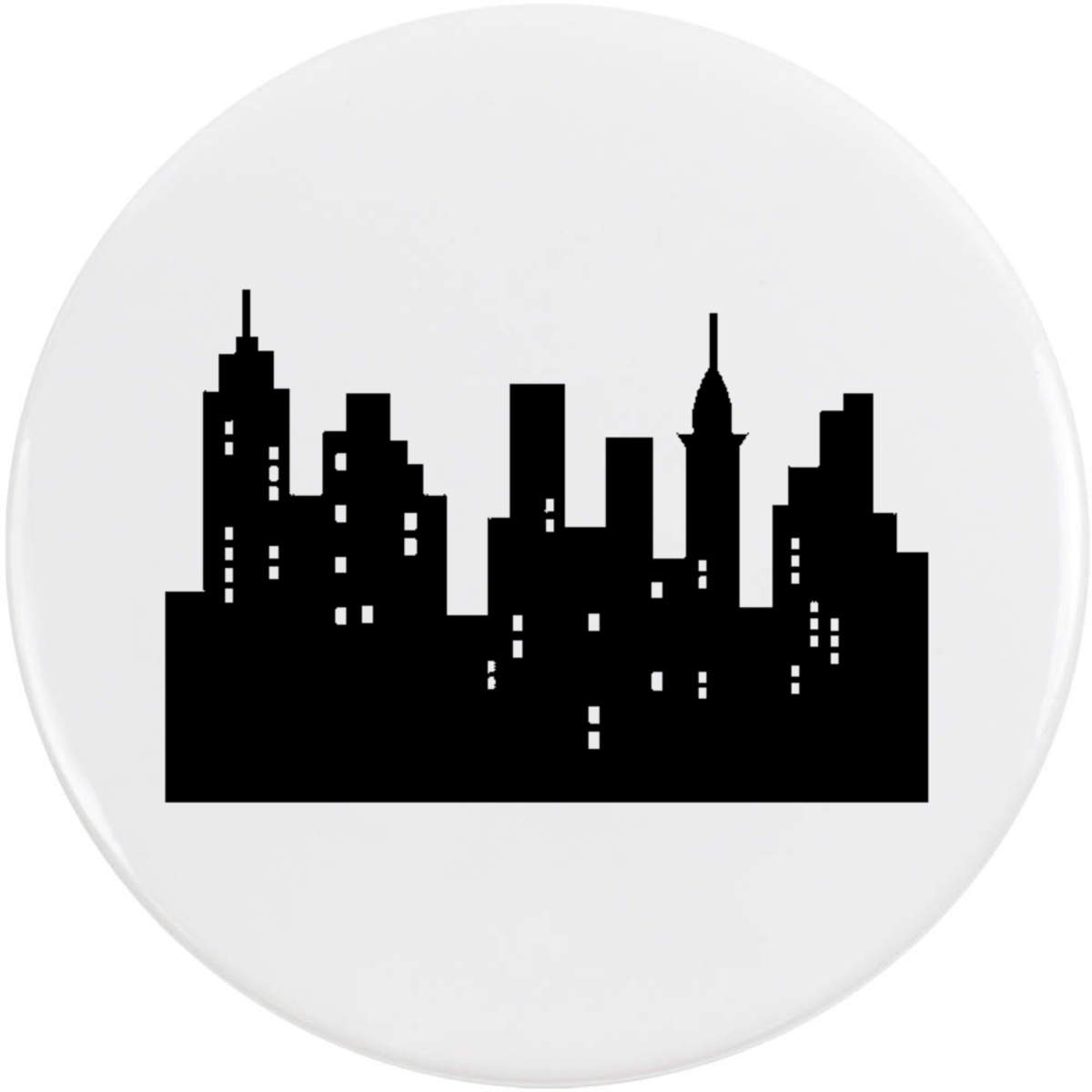'Urban Cityscape' Button Badge - 58mm - Pin Back / Lapel Badge for Clothes, Bags, Accessories and Gifts (BB00166860)