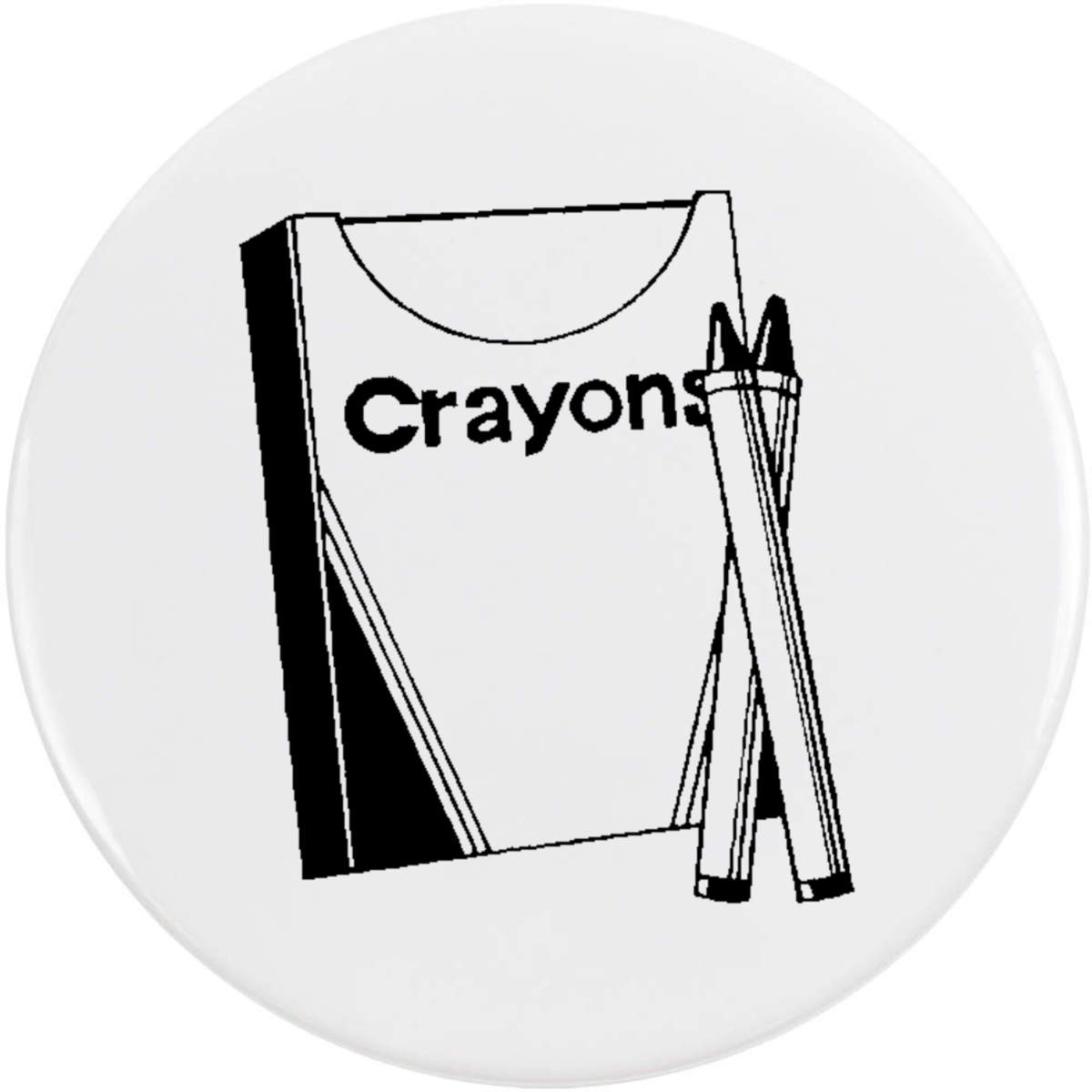 58mm 'Box Of Crayons' Medium Button Pin Badge (BB00166869)