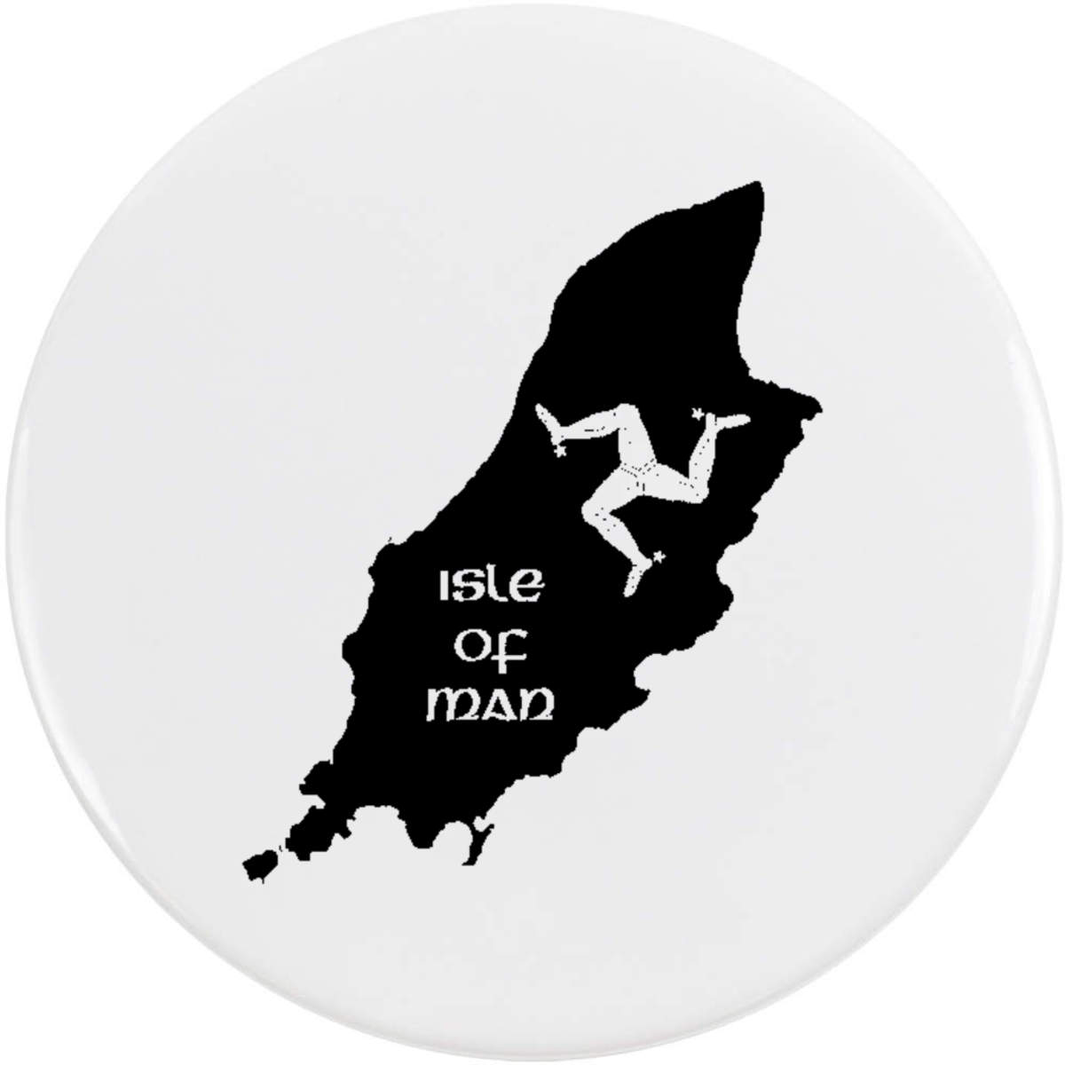 'Isle Of Man Map' Button Badge - 58mm - Pin Back / Lapel Badge for Clothes, Bags, Accessories and Gifts (BB00166947)