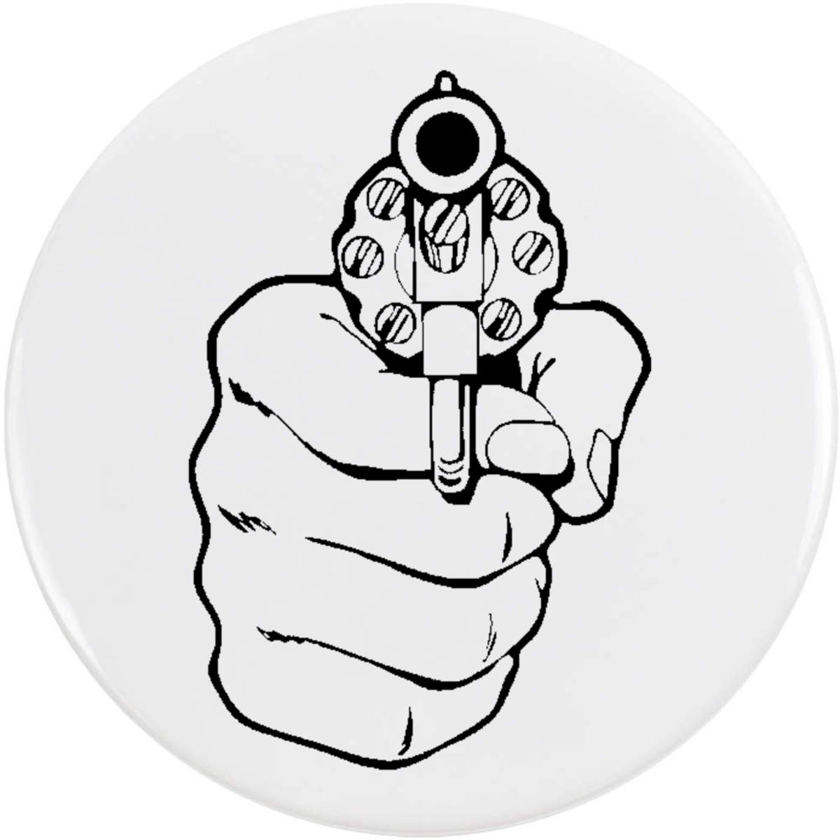 'Point Blank' Button Badge - 58mm - Pin Back / Lapel Badge for Clothes, Bags, Accessories and Gifts (BB00166953)