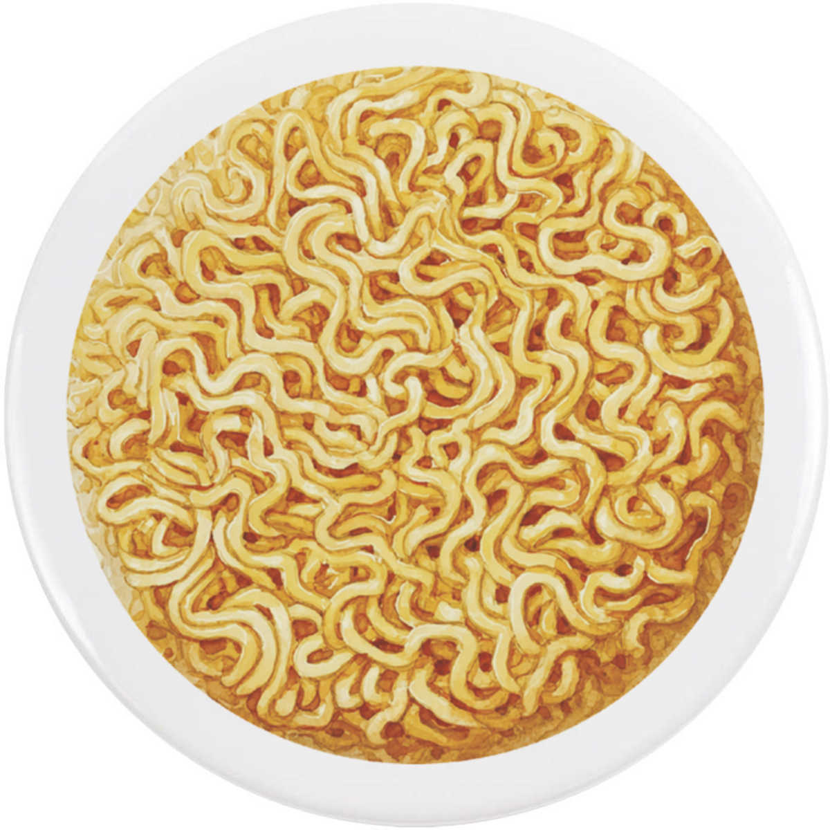 'Instant Noodle Cake' Button Badge - 58mm - Pin Back / Lapel Badge for Clothes, Bags, Accessories and Gifts (BB00168705)