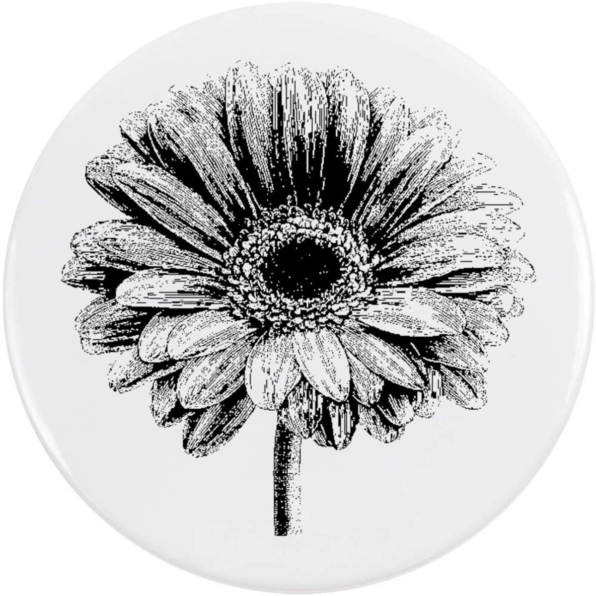 'Gerbera Daisy' Button Badge - 58mm - Pin Back / Lapel Badge for Clothes, Bags, Accessories and Gifts (BB00168756)