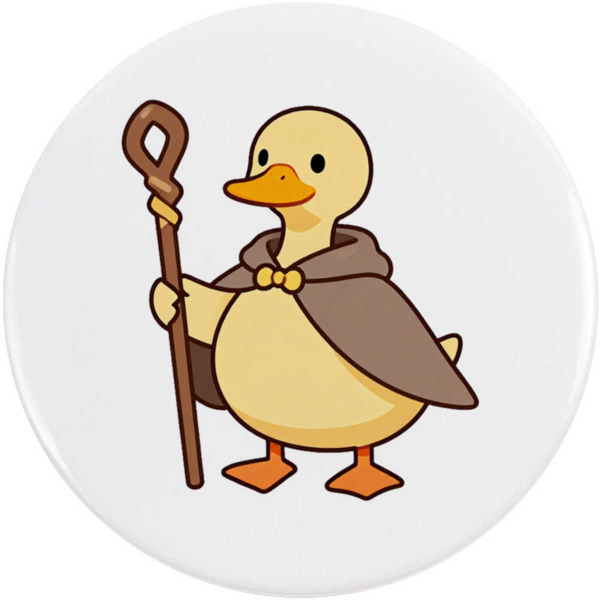 'Travelling Duck' Button Badge - 58mm - Pin Back / Lapel Badge for Clothes, Bags, Accessories and Gifts (BB00169527)