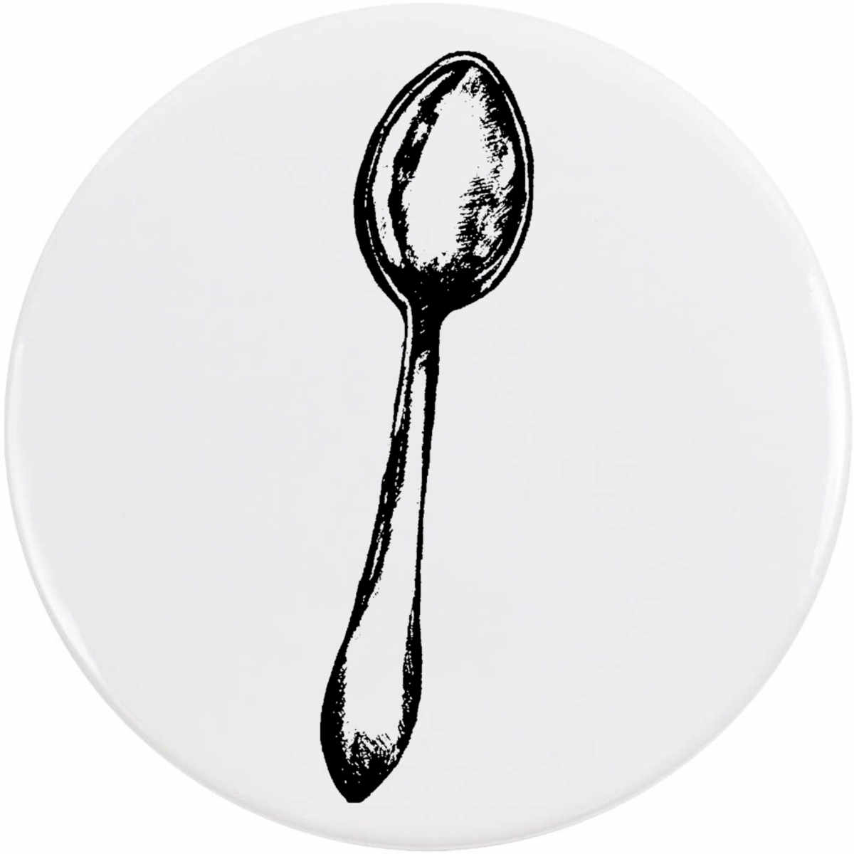 'Teaspoon' Button Pin Badges (BB008262)