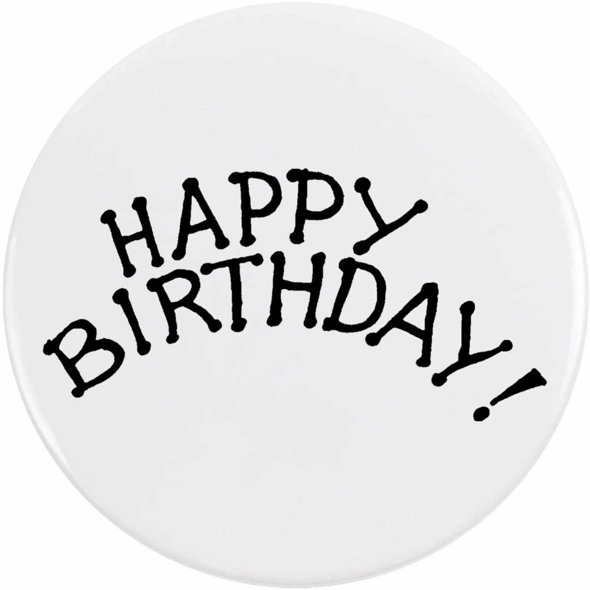 'Happy Birthday' Button Pin Badges (BB010699)