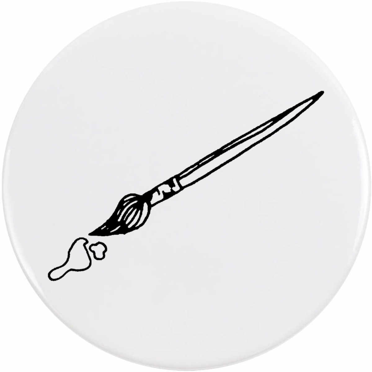 'Paint Brush' Button Pin Badges (BB015728)