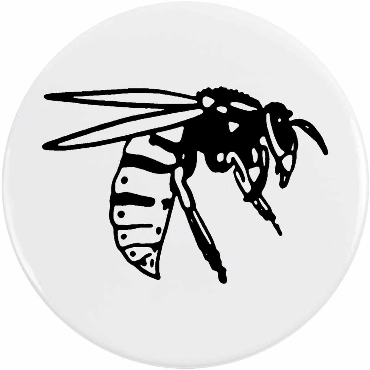 'Wasp' Button Badge - 77mm - Pin Back / Lapel Badge for Clothes, Bags, Accessories and Gifts (BB00052961)