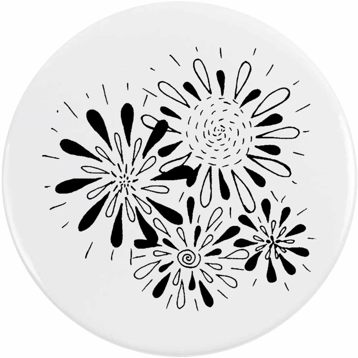 77mm 'Fireworks Display' Large Button Pin Badge (BB00053489)