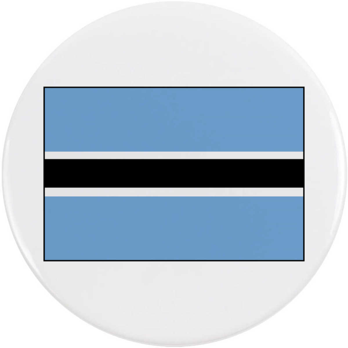 77mm 'Botswana Flag' Large Button Pin Badge (BB00057169)