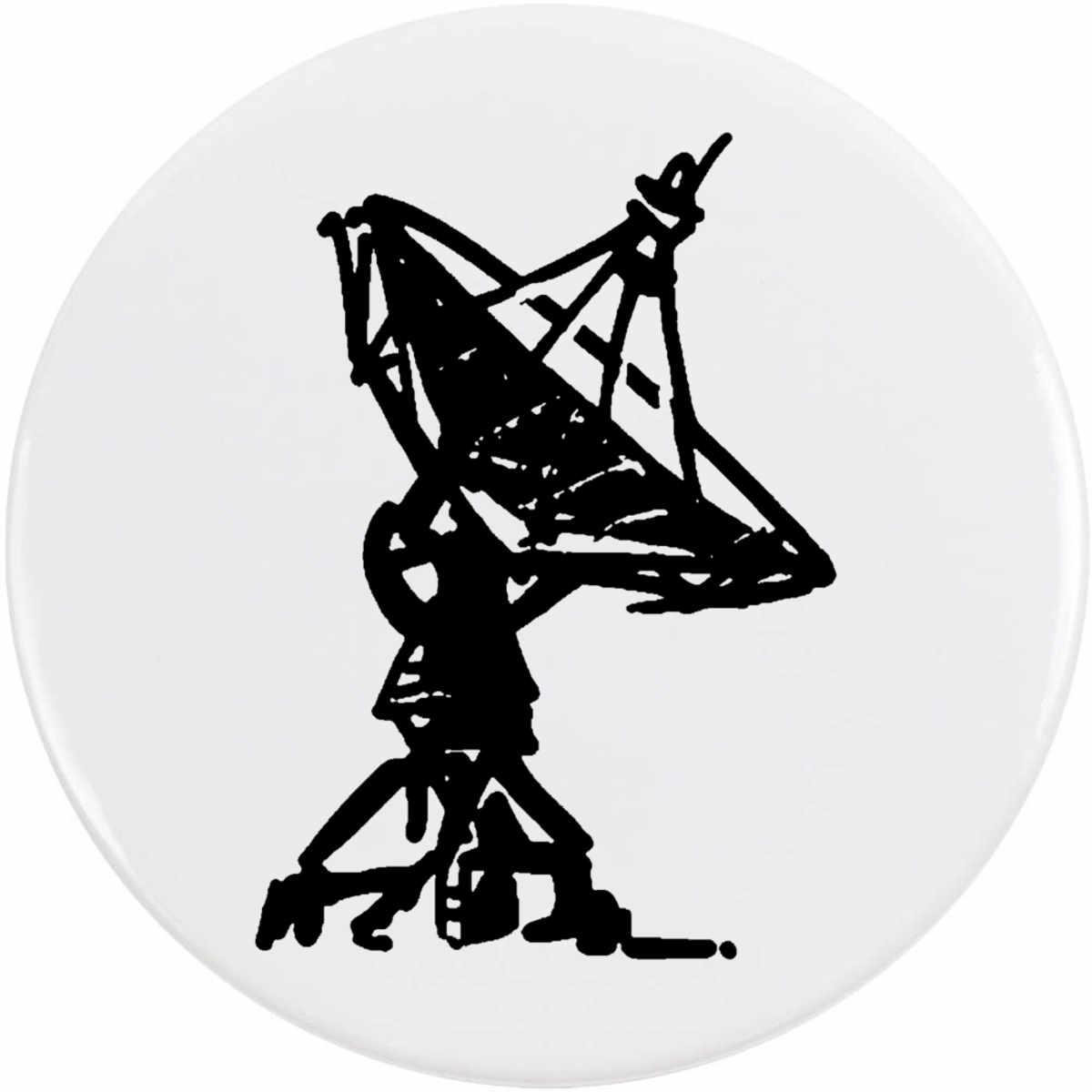 77mm 'Satellite Antenna' Large Button Pin Badge (BB00079650)