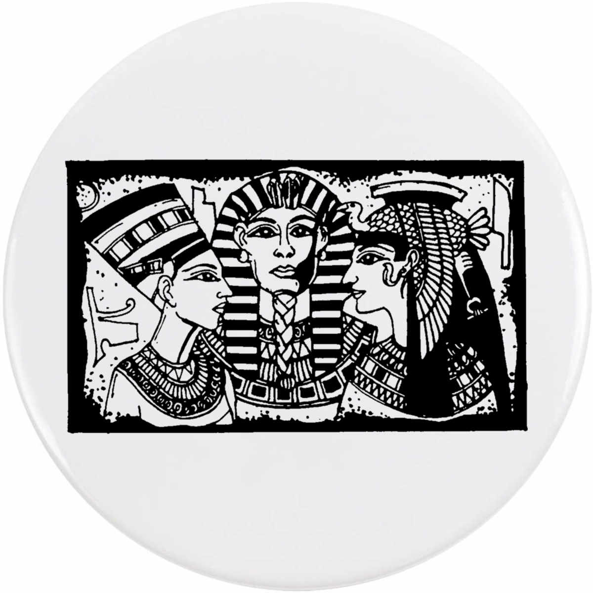 'Egyptian Kings & Queen' Button Pin Badges (BB034368)