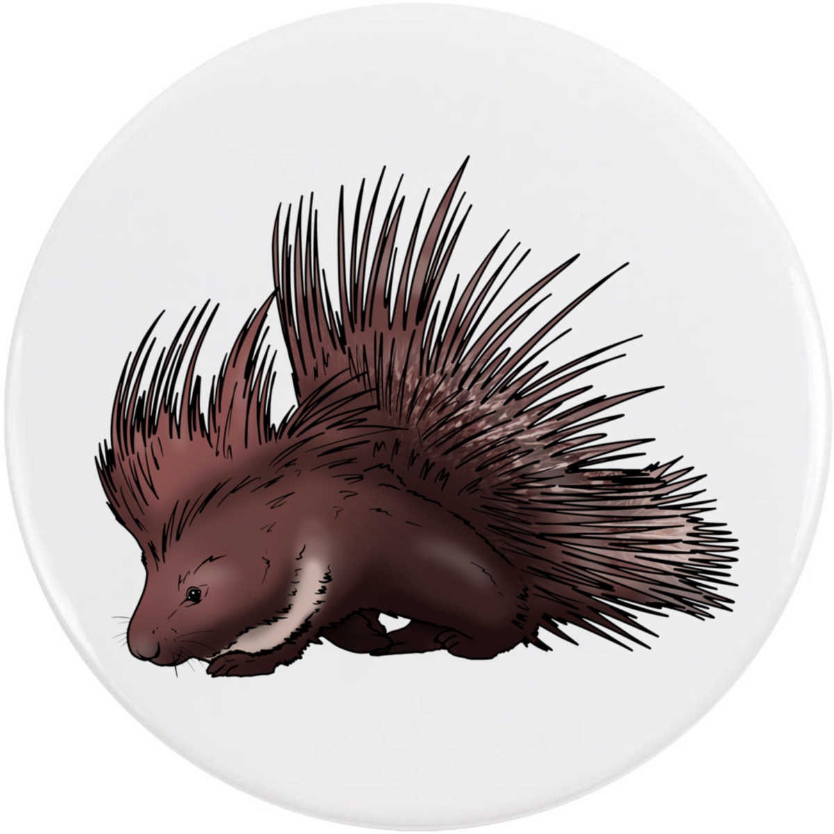 'Porcupine' Button Pin Badges (BB034850)