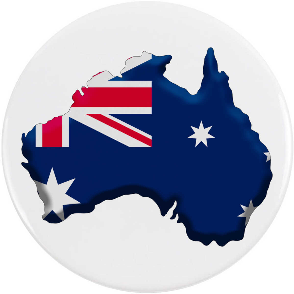 'Australia Country' Button Badge - 77mm - Pin Back / Lapel Badge for Clothes, Bags, Accessories and Gifts (BB00101121)