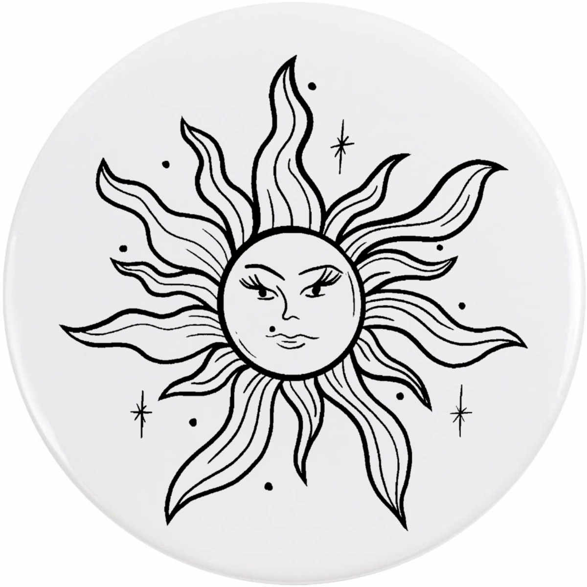 'Beautiful Sun' Button Pin Badges (BB038816)