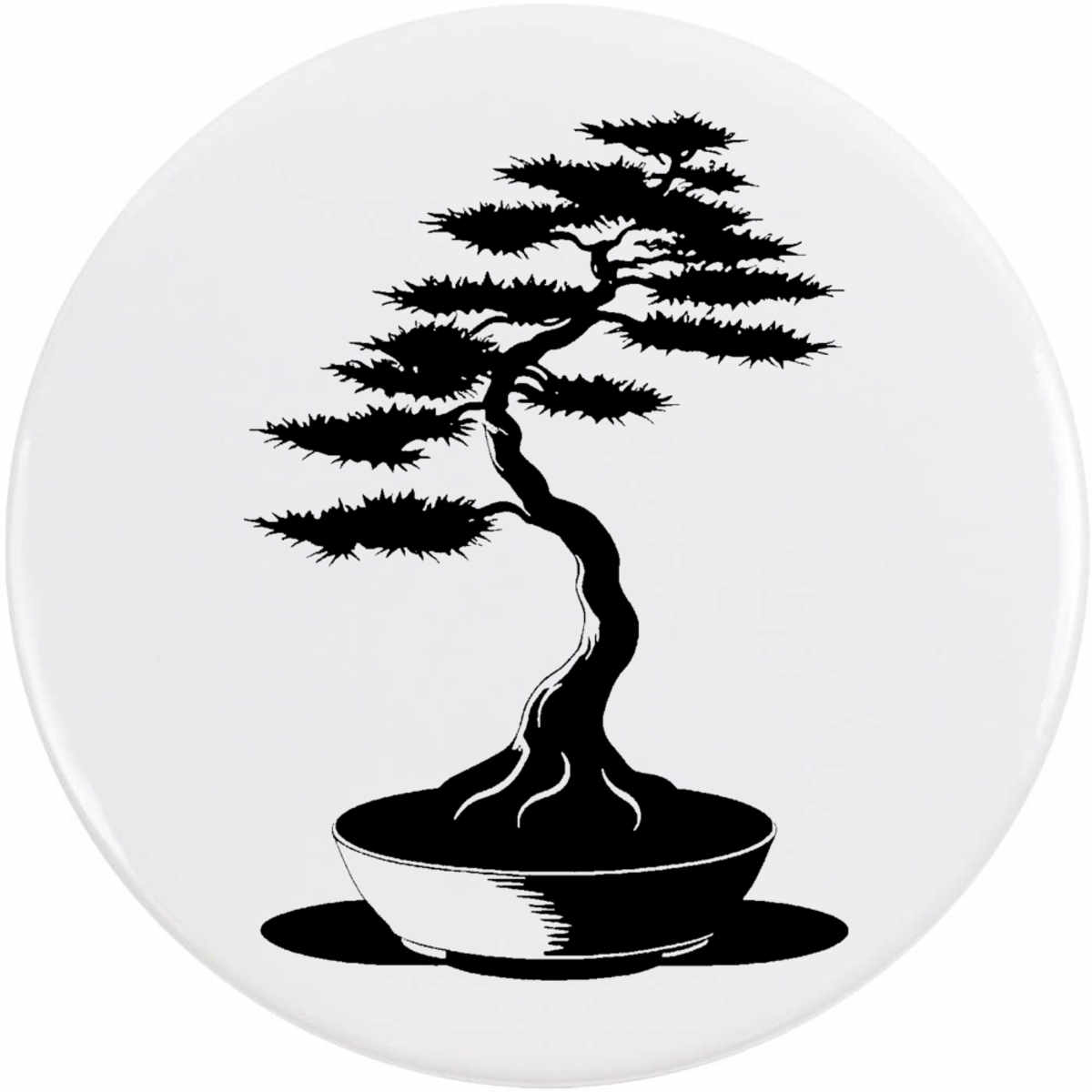 'Bonsai Tree' Button Pin Badges (BB043865)
