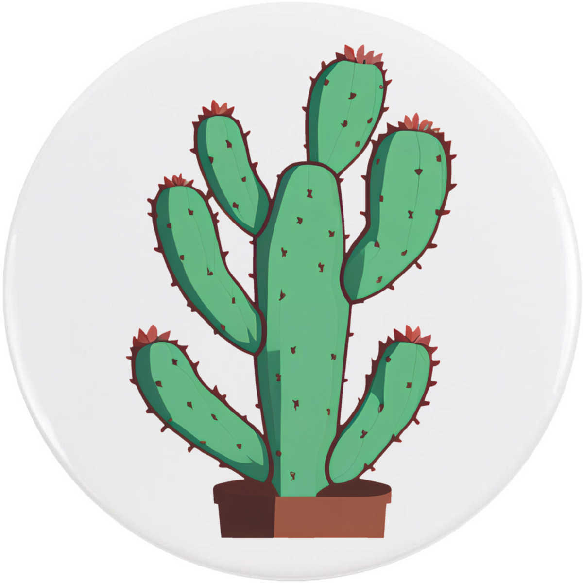 'Cactus Plant' Button Pin Badges (BB044449)