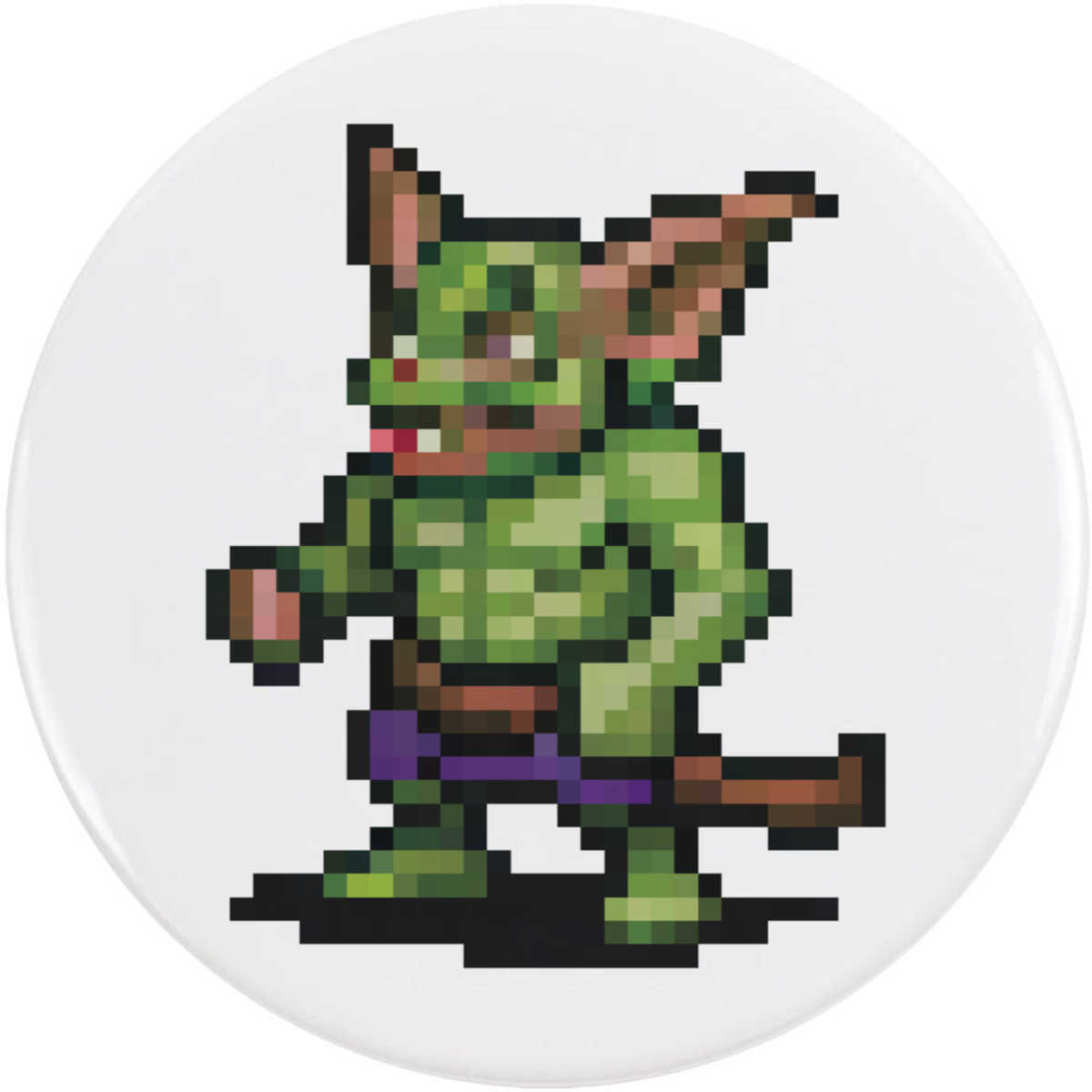 77mm 'Pixel Art Goblin' Large Button Pin Badge (BB00118076)