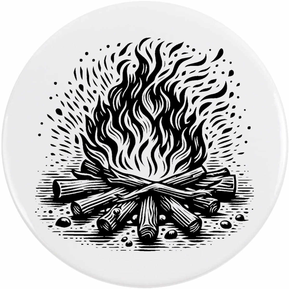 'Camp Fire' Button Pin Badges (BB045395)