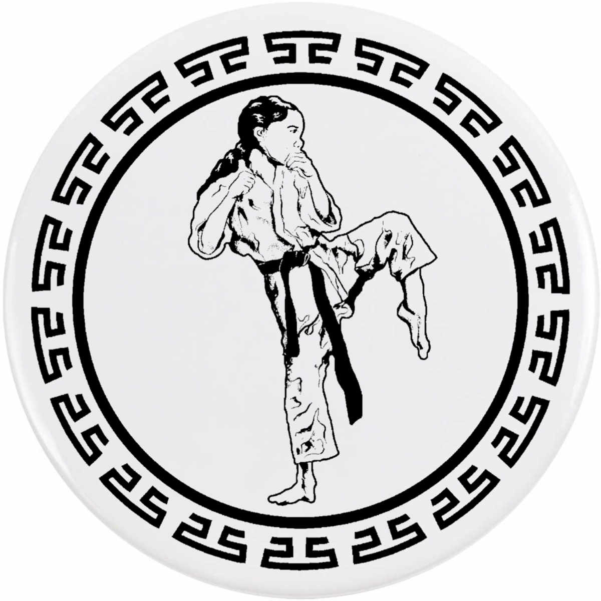 'The Martial Artist' Button Pin Badges (BB045670)