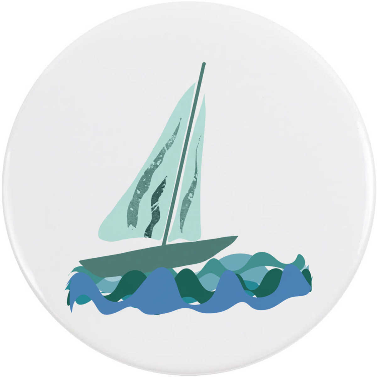 'Yacht On The Ocean' Button Pin Badges (BB046675)