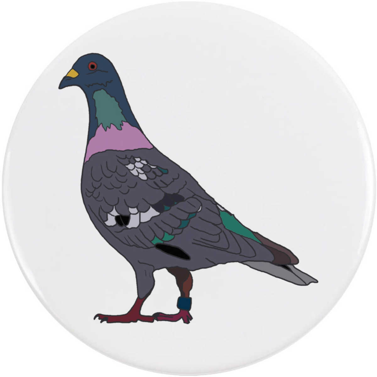 'Racing Pigeon' Button / Lapel Badges - Pin Back Badges for Clothes, Bags, Accessories and Gifts (BB046760)