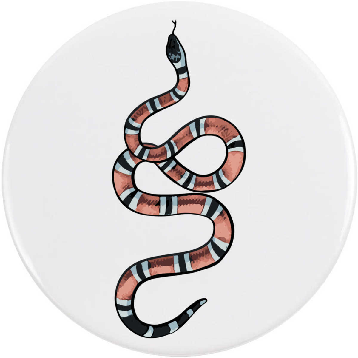 77mm 'Coral Snake' Large Button Pin Badge (BB00125797)