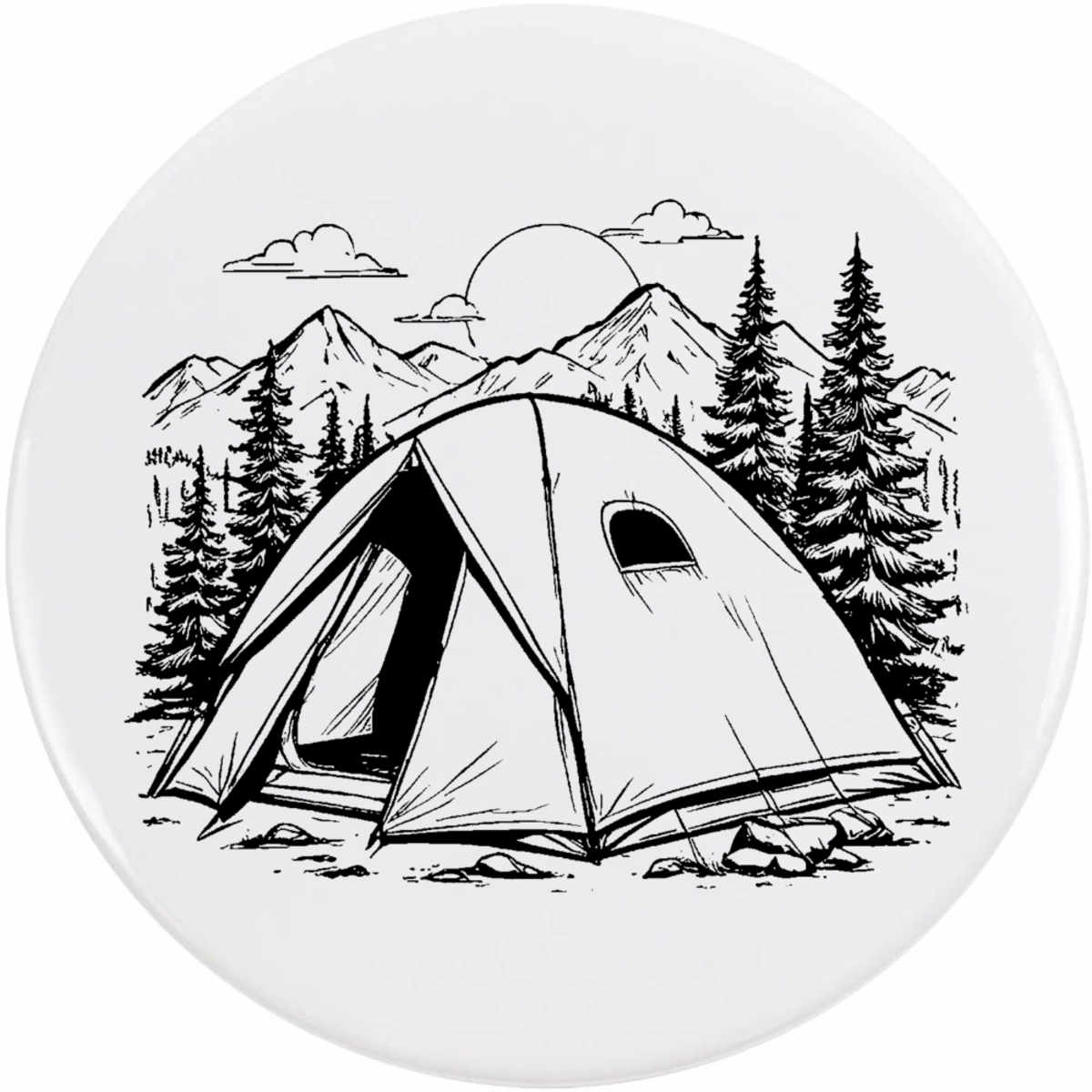 'Camping Trip' Button Pin Badges (BB047793)