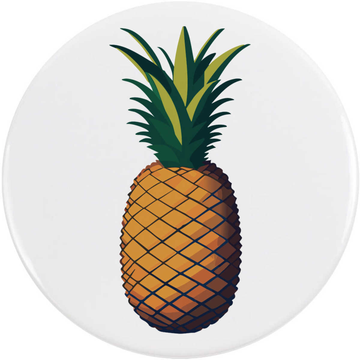 'Pineapple ' Button Badge - 77mm - Pin Back / Lapel Badge for Clothes, Bags, Accessories and Gifts (BB00126395)