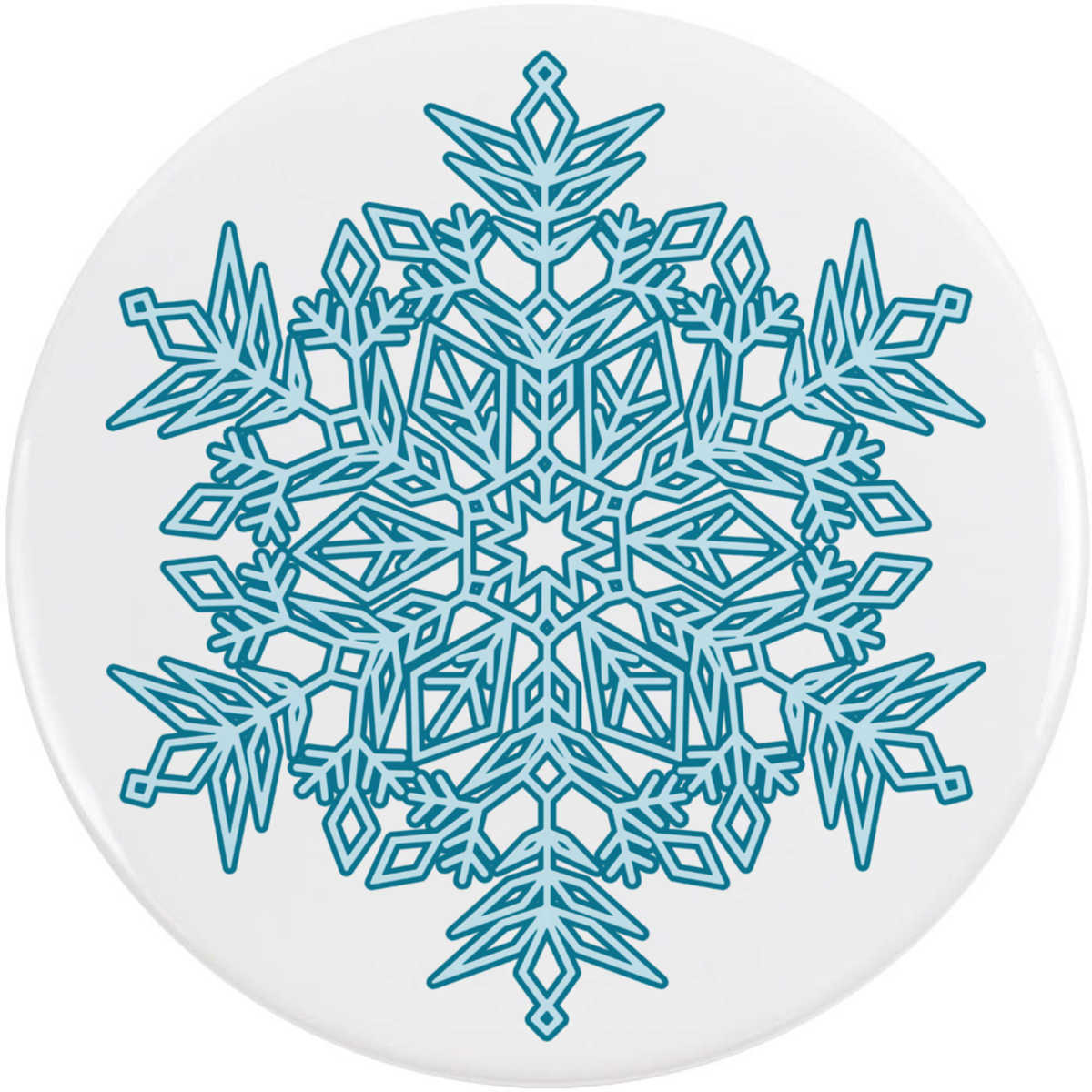 'Delicate Snowflake' Button Pin Badges (BB048068)