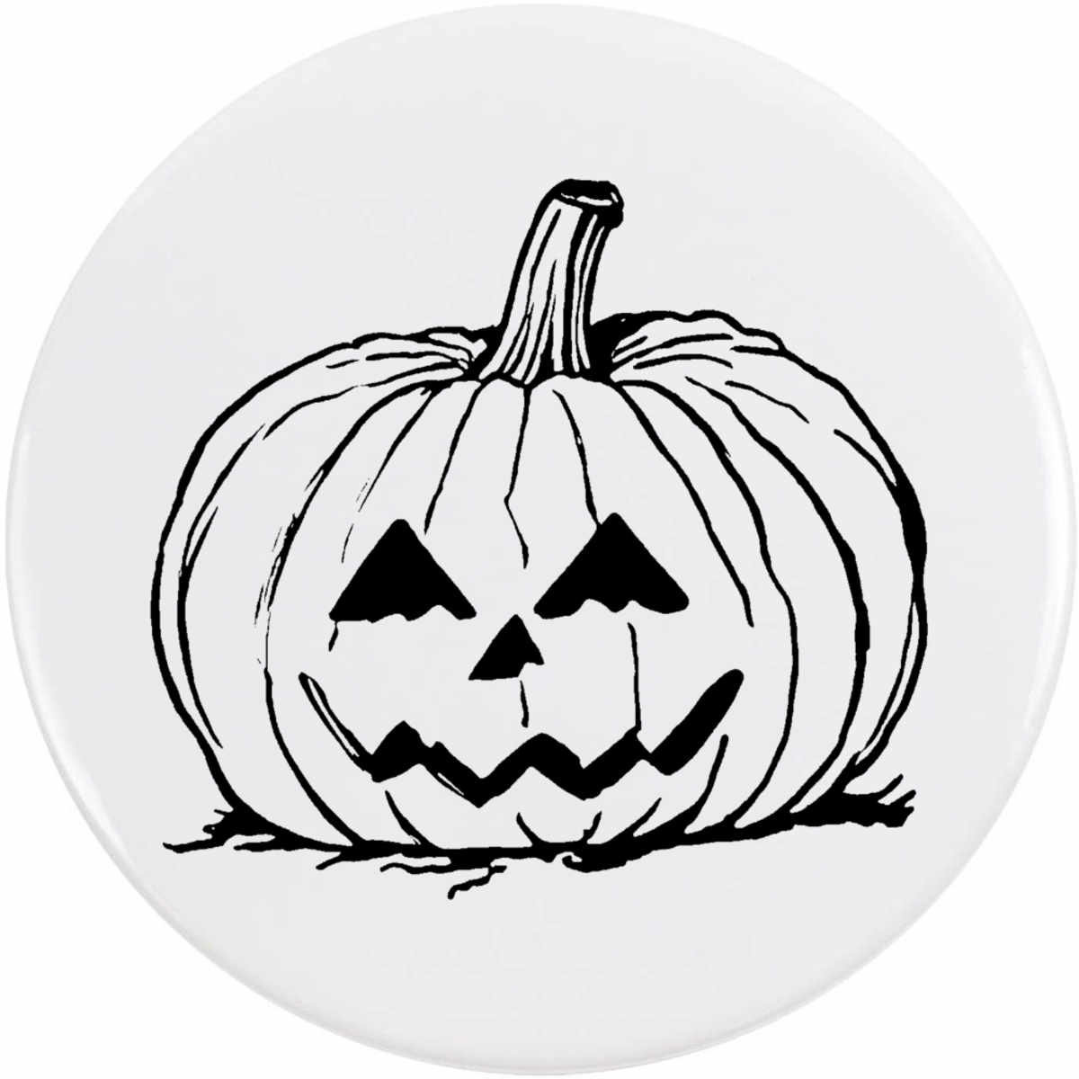 'Pumpkin Carving' Button Pin Badges (BB048248)