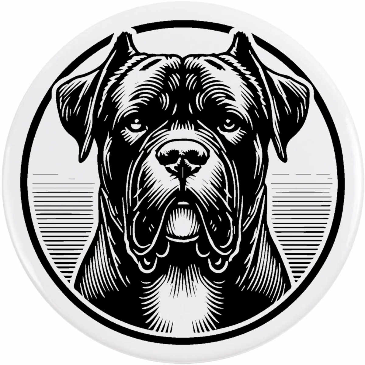 'Cane Corso' Button / Lapel Badges - Pin Back Badges for Clothes, Bags, Accessories and Gifts (BB048550)