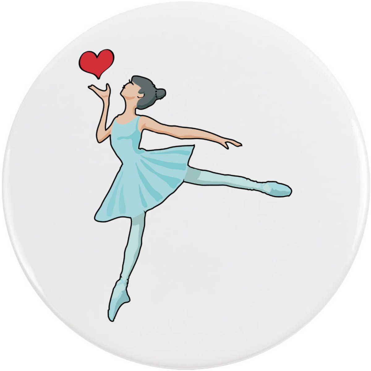 'Ballet Dancer ' Button / Lapel Badges - Pin Back Badges for Clothes, Bags, Accessories and Gifts (BB049065)