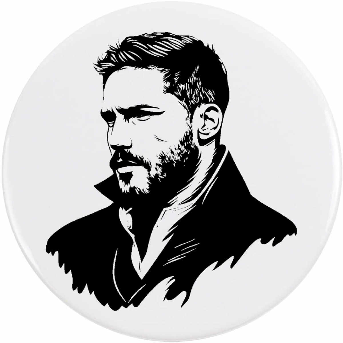 'Masculine Man' Button / Lapel Badges - Pin Back Badges for Clothes, Bags, Accessories and Gifts (BB049503)