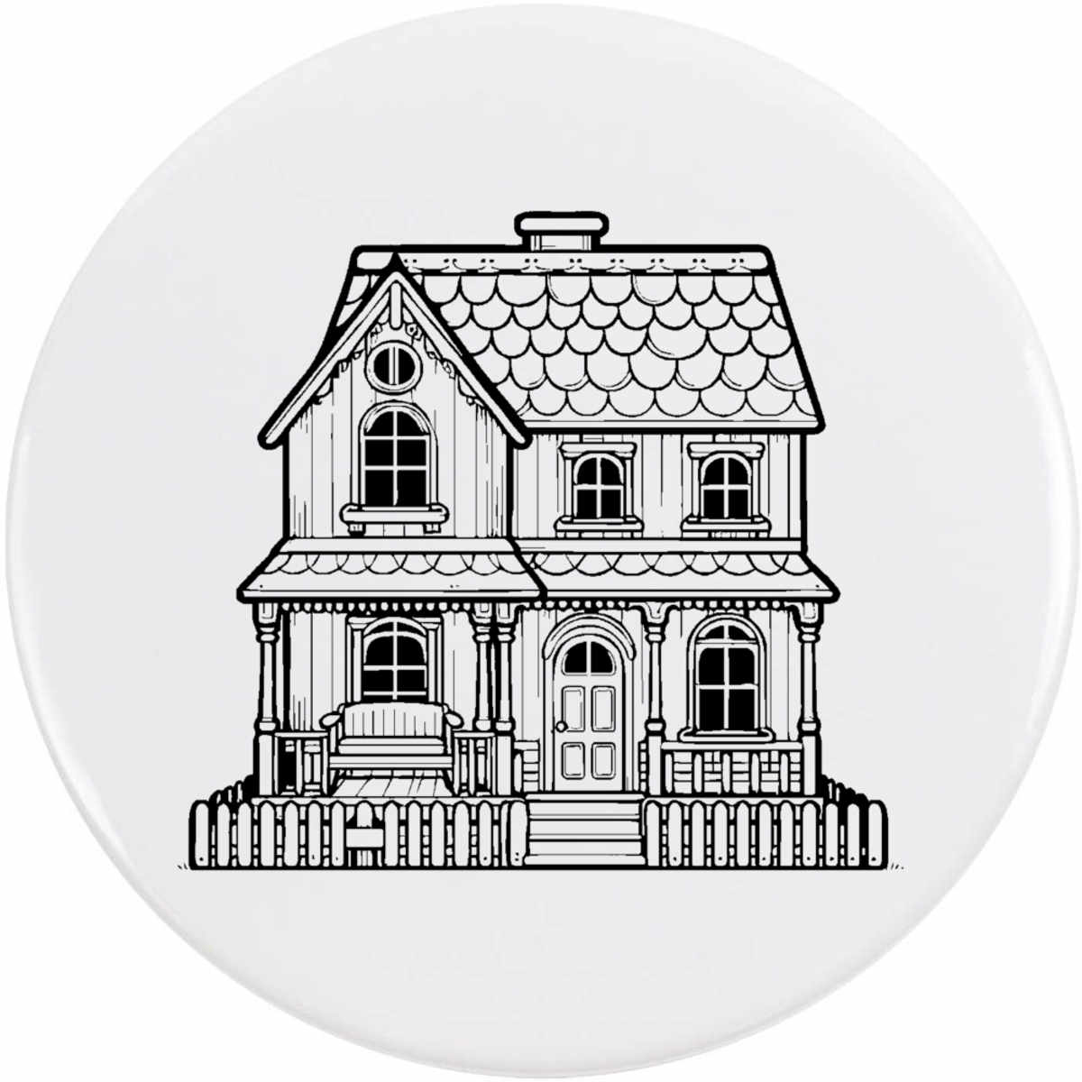 'Cute Dolls House' Button Pin Badges (BB049901)