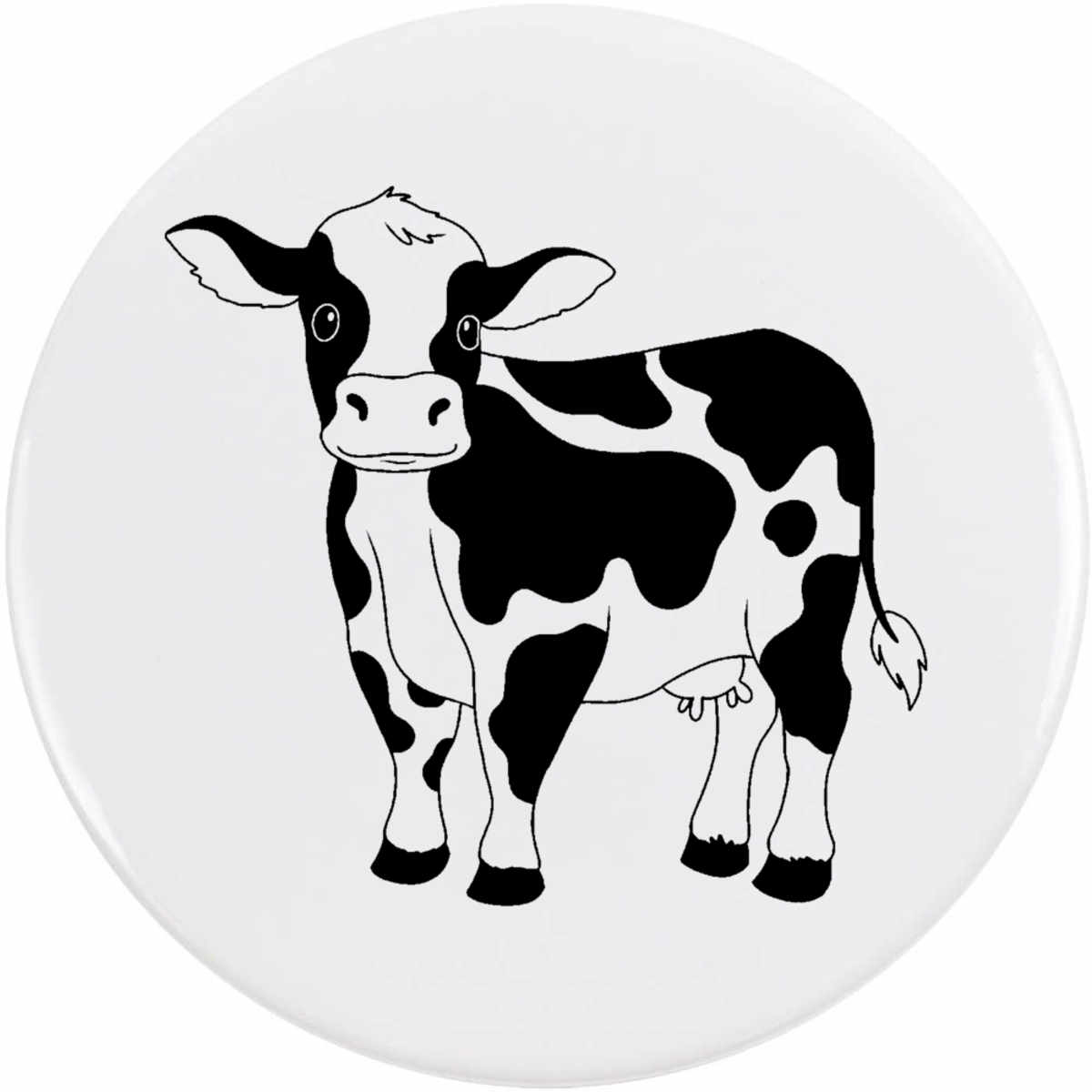 'Cute Dairy Cow' Button Pin Badges (BB051447)