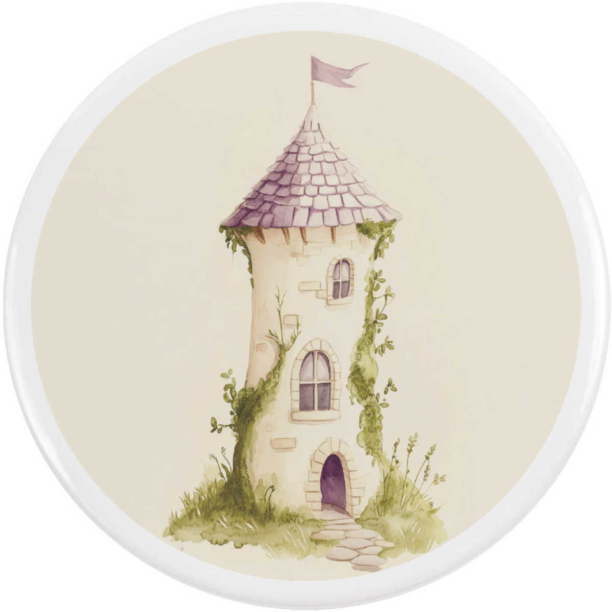 'Fairytale Tower' Button Pin Badges (BB053337)