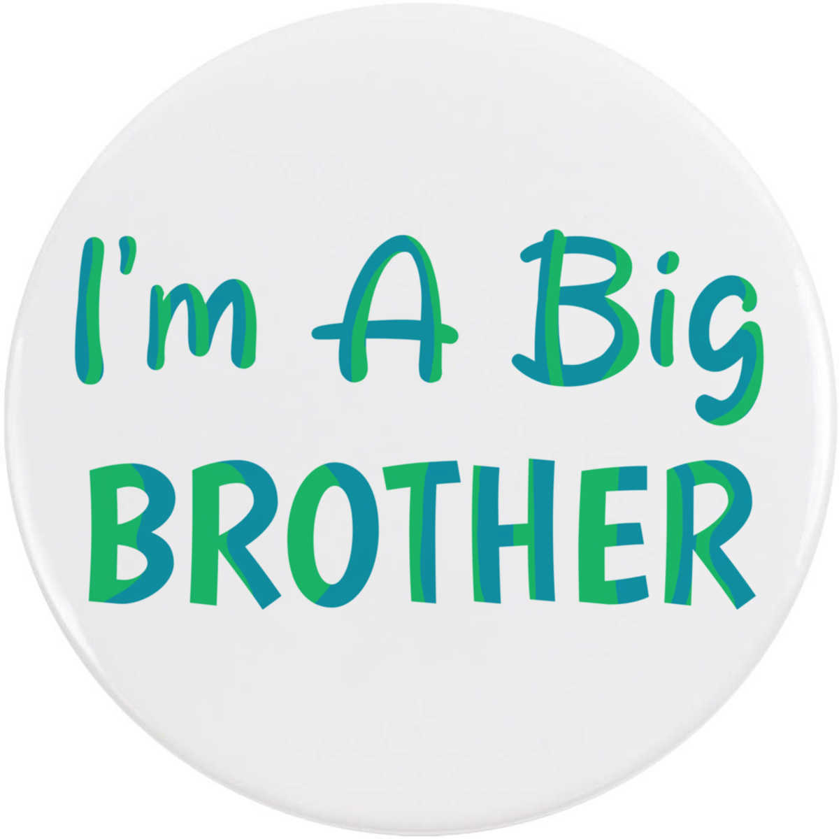 'I'm A Big Brother' Button Badge - 77mm - Pin Back / Lapel Badge for Clothes, Bags, Accessories and Gifts (BB00142118)
