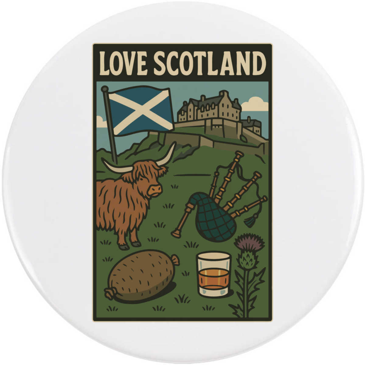 'Scotland Pride' Button Pin Badges (BB054269)