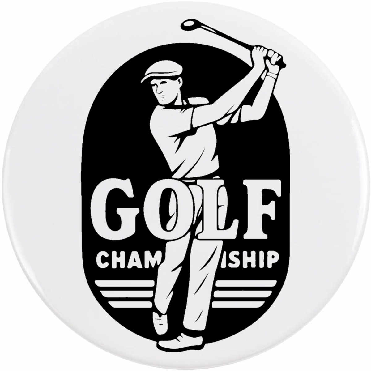 'Golf Championship' Button Pin Badges (BB055273)