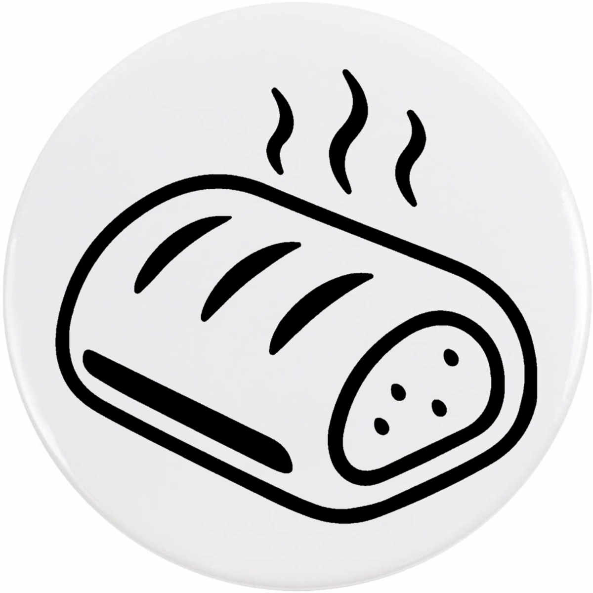 'Pastry Snack Item' Button Pin Badges (BB056415)