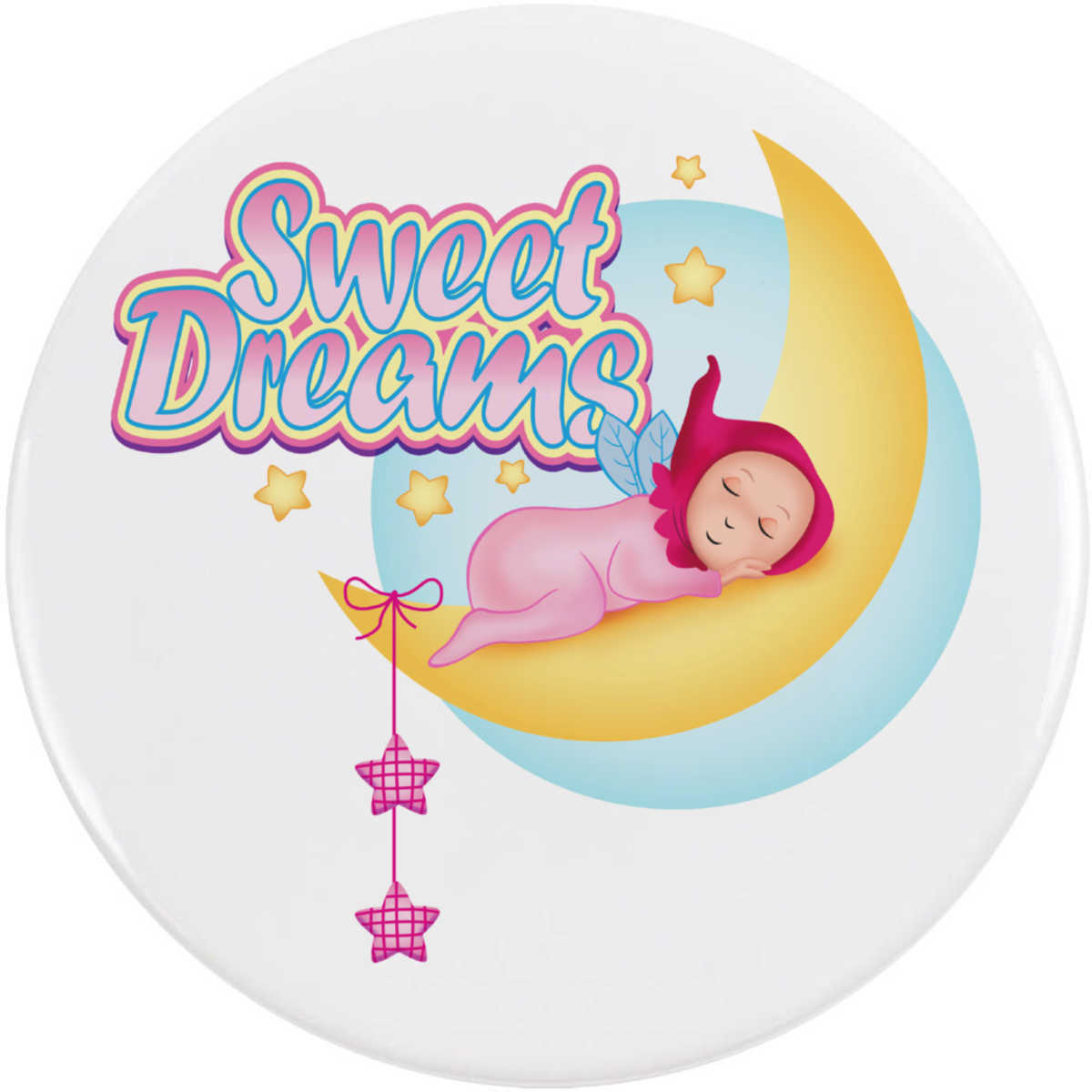 'Sweet Dreams' Button Badge - 77mm - Pin Back / Lapel Badge for Clothes, Bags, Accessories and Gifts (BB00154938)