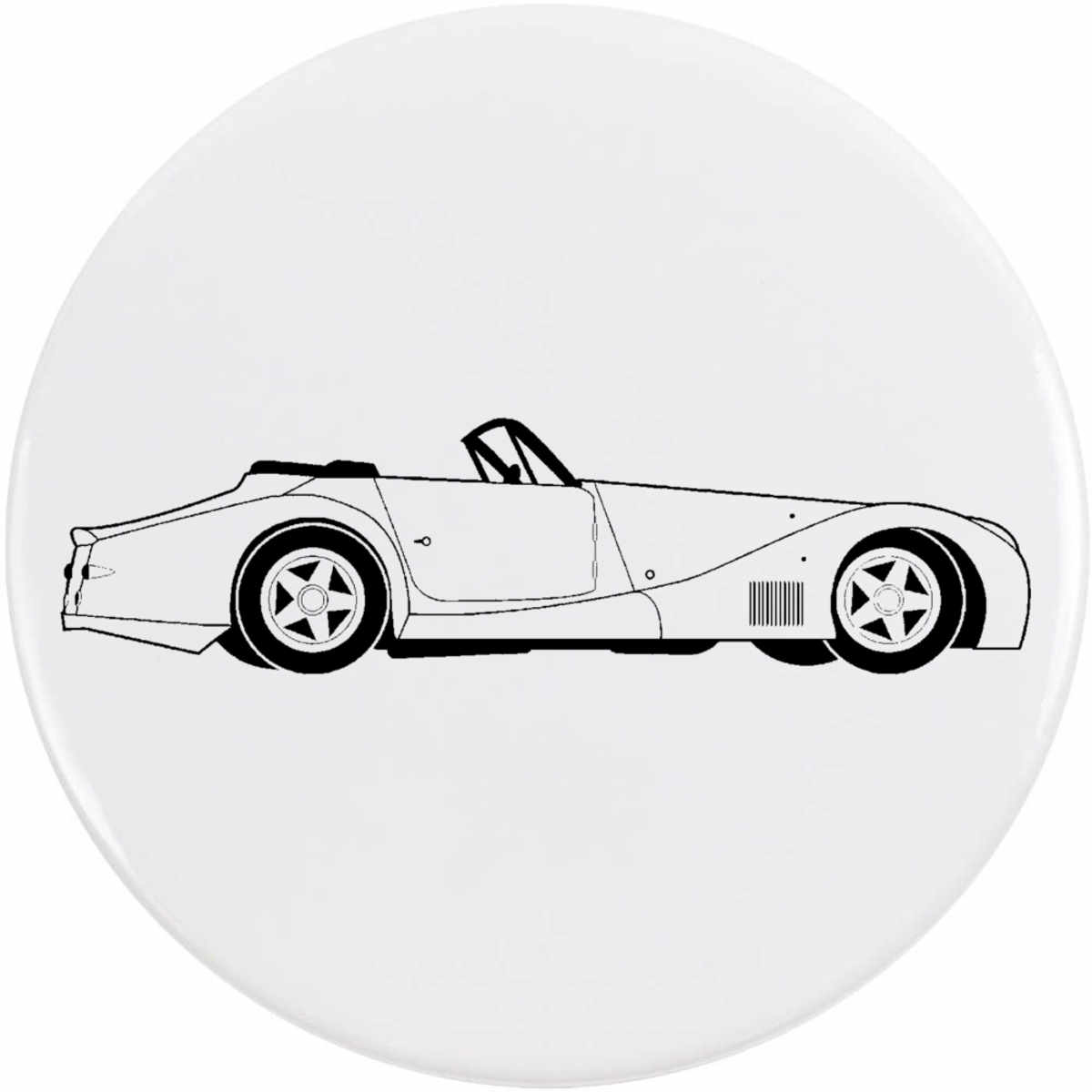 'Classic Sportscar' Button / Lapel Badges - Pin Back Badges for Clothes, Bags, Accessories and Gifts (BB058266)