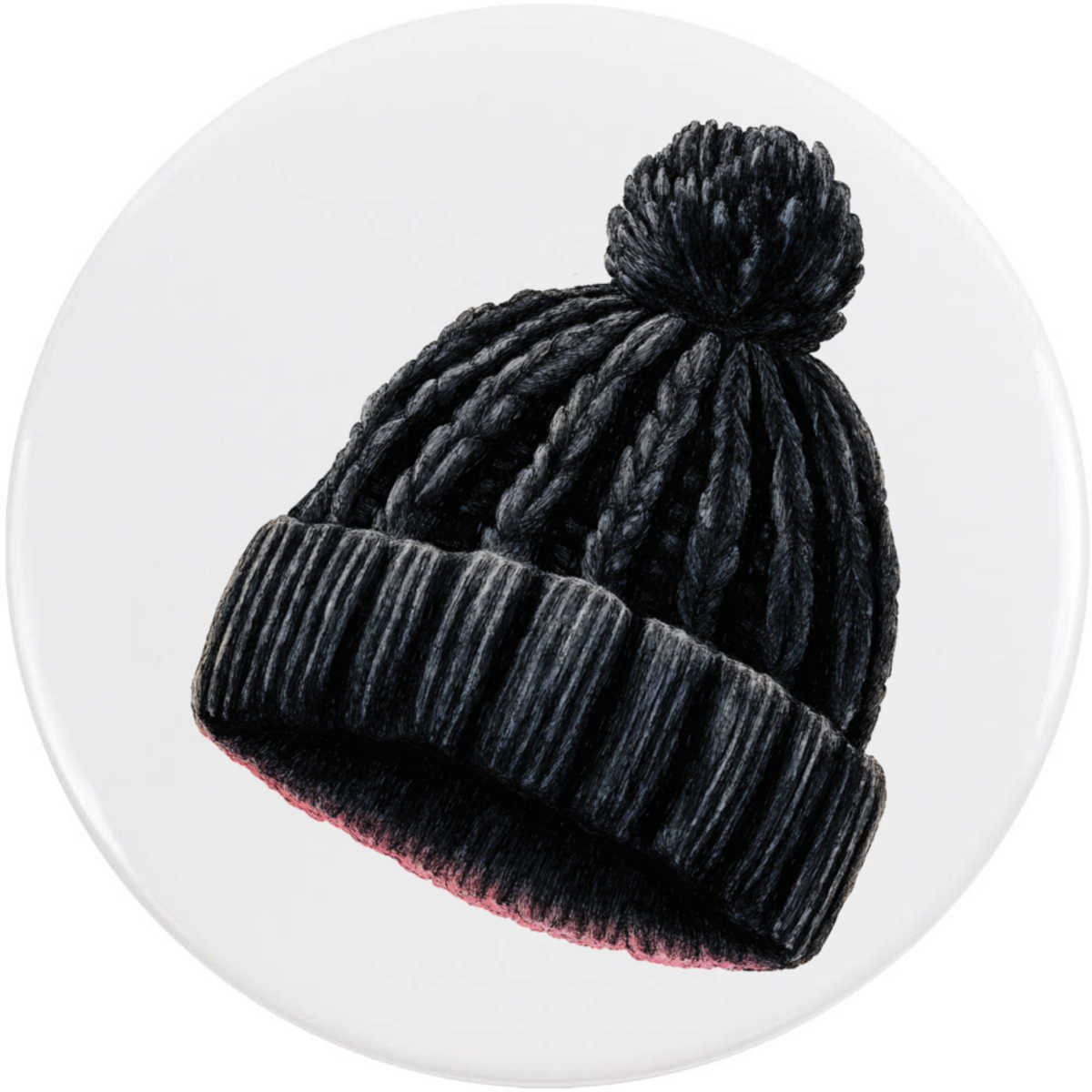 'Knitted Beanie' Button / Lapel Badges - Pin Back Badges for Clothes, Bags, Accessories and Gifts (BB058656)